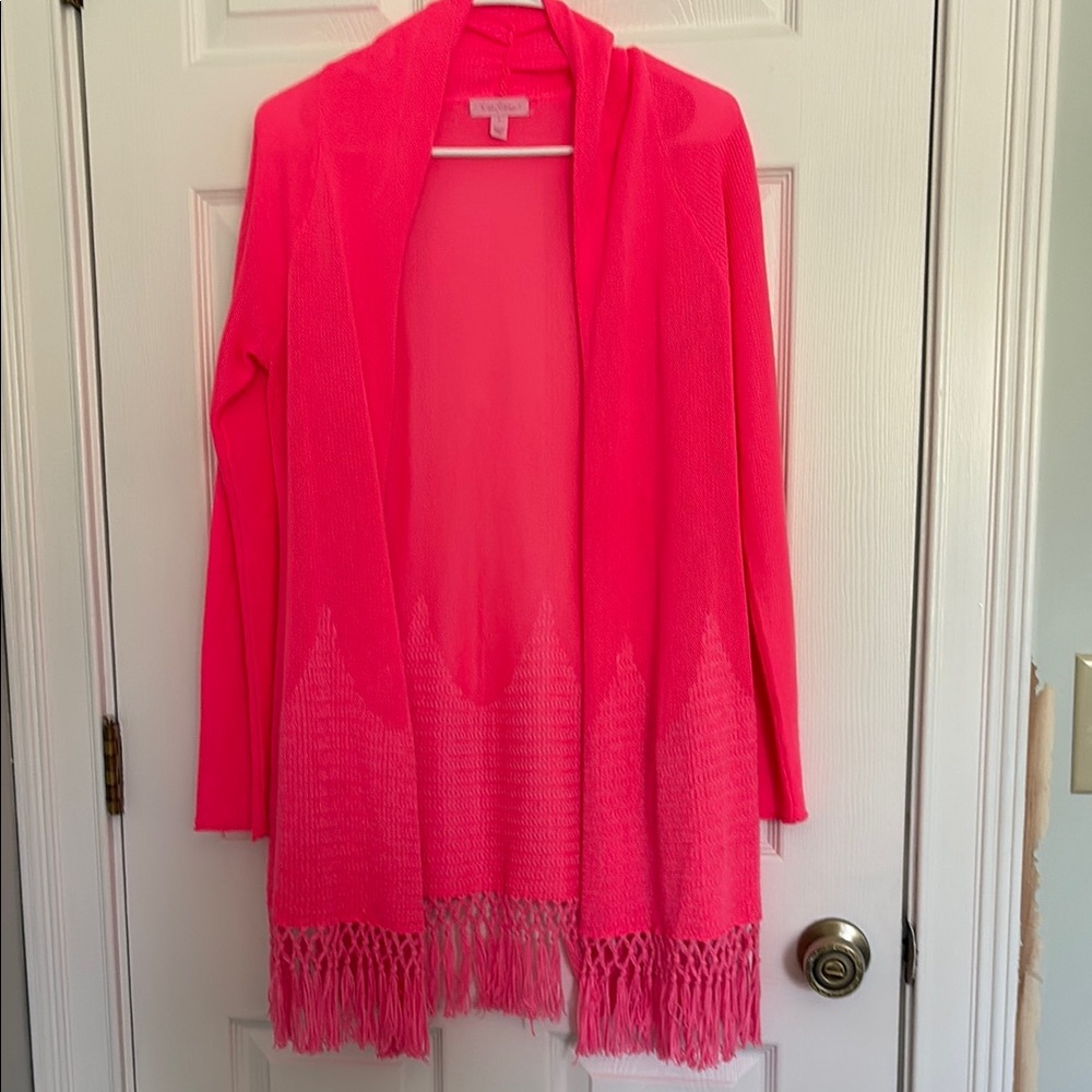 Lilly Pulitzer Tatum Pink Cardigan Sweater